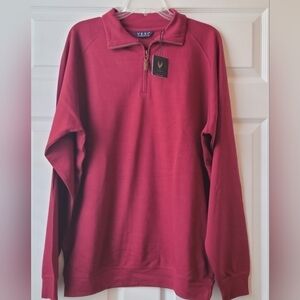 𝅺vesi Sportswear Quarter Zip Collared Sweater Large